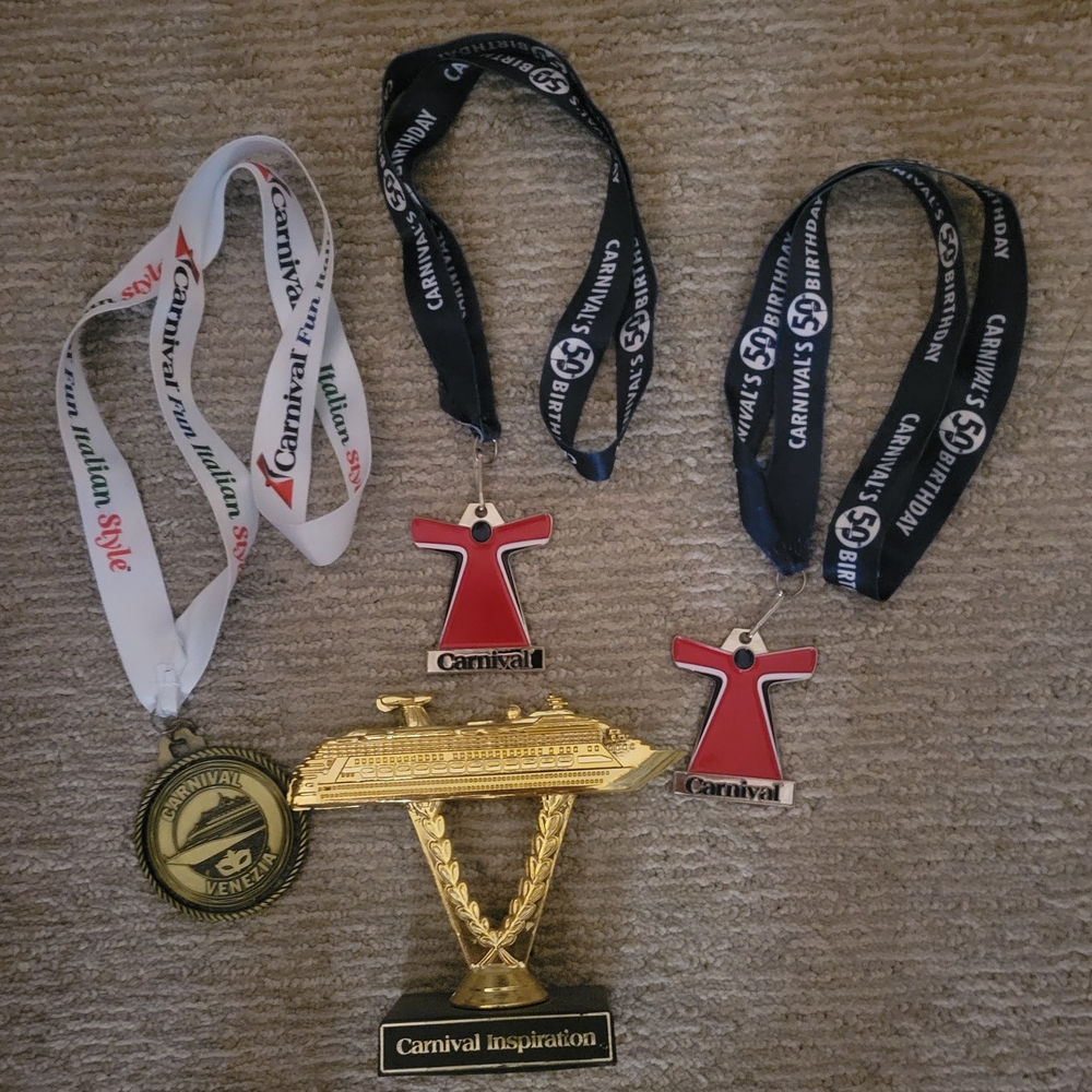 Carnival Cruise Medals and Trophy Ship Trophy